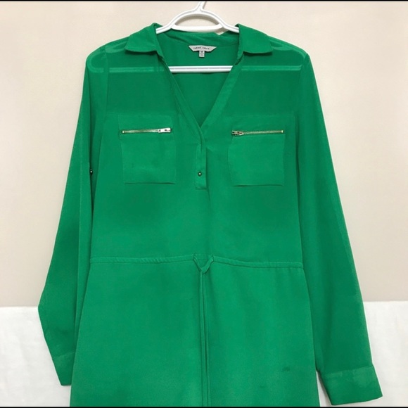 Naked Zebra Green Collared Full Sleeve
Flowy Dress - Picture 5 of 9